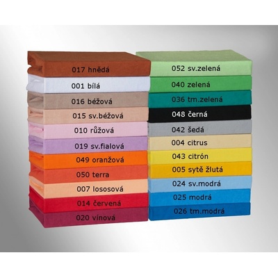 Brotex froté prostěradlo tmavě žluté 200x220