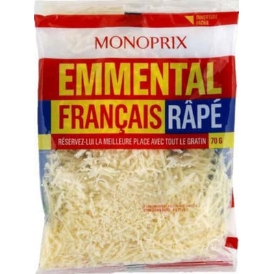 Monoprix Francouzský strouhaný ementál 3 x 70 g