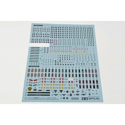 Tamiya WWII Figure Insignia Decal-Set 1:35-cenzurované 1:16