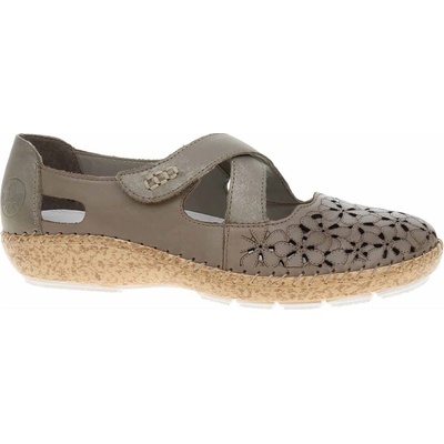 Rieker 44856-64 dámské baleriny beige