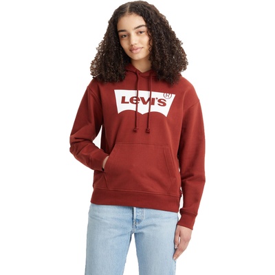 Levi's Standard Hoodie červená biela