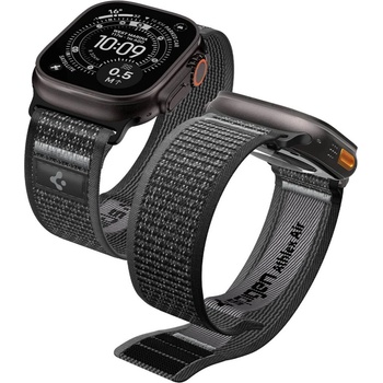 Spigen athlex air 2 apple watch 8 / 9 / 10 / 11 / se / ultra (44 / 45 / 46 / 49 mm) active black / grey (8800337242454)