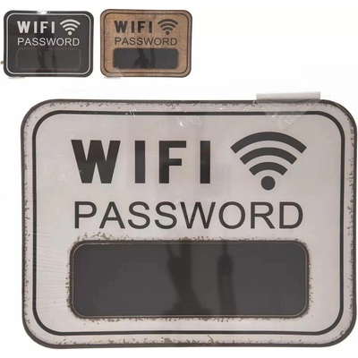 Tabule plech křídová heslo wifi 39x29 cm 3ASS