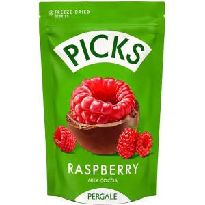 Pergalė Шоколадови Бонбони Picks Малина 90 г