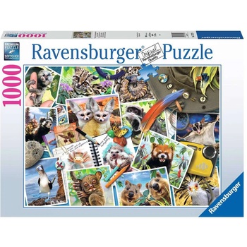 Ravensburger Пъзел Ravensburger от 1000 части - Животински дневник на пътешественика (17322)