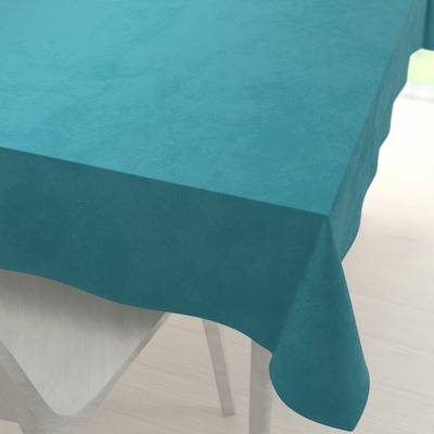 Biante Zamatový obdĺžnikový obrus Velvet Premium SVP-035 Tyrkysovo modrý 120x160 cm