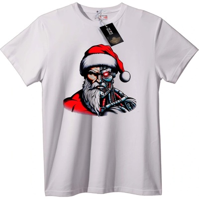 NOONEBRAND Тениска Киберфантом Дядо Коледа Skull - 2XL, Black