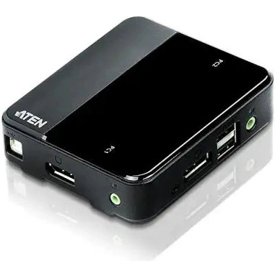 ATEN KVM превключвател ATEN CS782DP, 2-портов, USB, DisplayPort, Audio, 4K, Включени кабели (ATEN-CS782DP-AT)