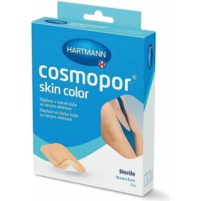 Cosmopor skin color sterilní náplasti 10 x 8 cm 5 ks