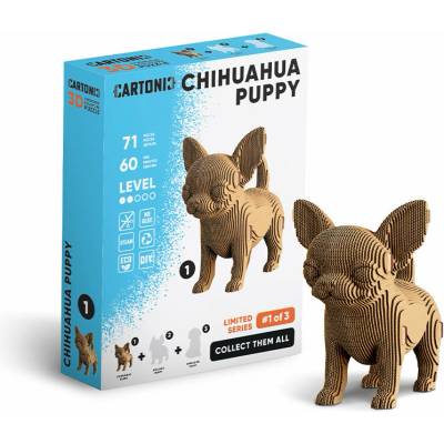 Cartonic 3D PUZZLE CHIHUAHUA PUPPY, 71 ks