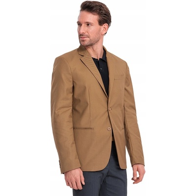 Elegantné karamelové sako V2 BLZB-0115