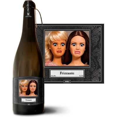 Sablio Šokovaná Barbie - Meme Barbie Prosecco biele suché šumivé víno 10,5 % 0,75 l (holá fľaša)