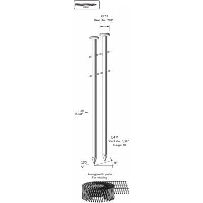 Kroucené hřebíky OMER CNW 34/130 hrebik_omer_cnw34_130