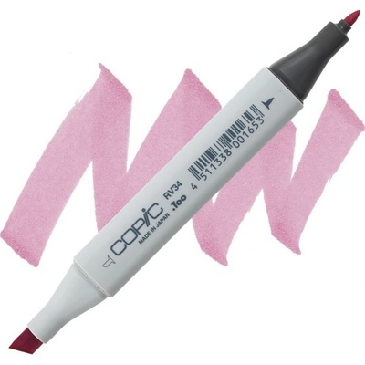 Lihová fixa COPIC Classic oboustranná Fine & Chisel, Dark pink (RV34)