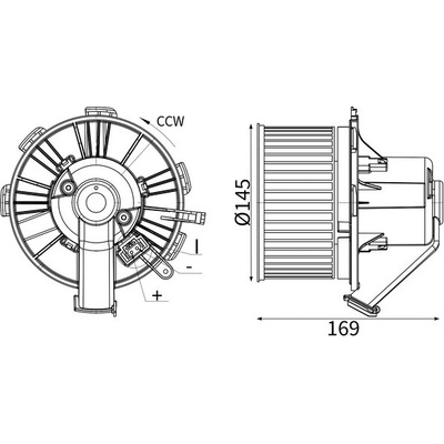 vnitřní ventilátor MAHLE ORIGINAL AB 89 000S (AB89000S)