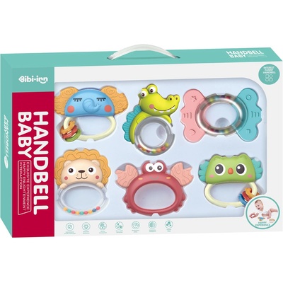 Chipolino Сет дрънкалки и гризалки Chipolino - Животни, 6 части (DRN02460879)