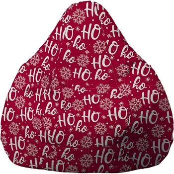 Image 1 of PUFRELAX Пуф, круша, 220л. , Nirvana Hobbit, HOHOHO, Водоустойчив, Перящ се калъф, Пълнеж от Полистиролни перли, принт (PUF-G-NH-TEXP-HHH)