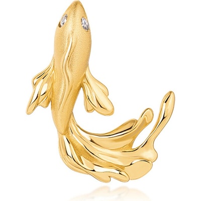 Olivie Stříbrný přívěsek ZLATÁ RYBKA 9575