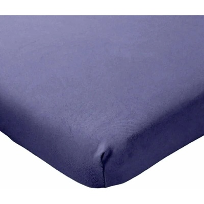 Tibex prostěradlo jersey Deluxe temně modré 90-100x200-220