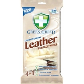 Milene Green Shield úklidové vlhčené ubrousky na kůži a koženku, 50 ks