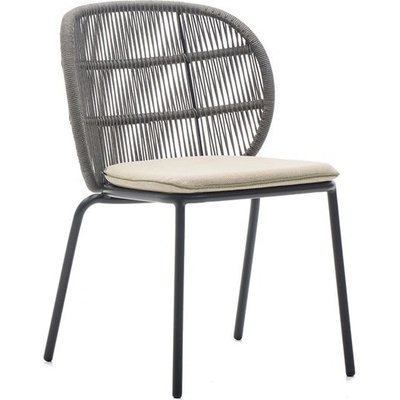 Vincent Sheppard Jídelní židle Kodo, Vincent Sheppard, rám hliník, výplet lanko, bez sedáku