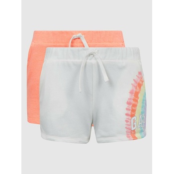 GAP Детски къси панталони с еластична талия, 2 бр. GAP GAP | Lilav | Момичешки | 104/110