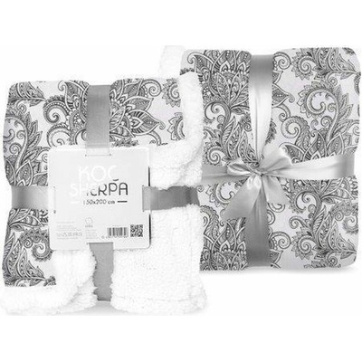 Faro Fleece deka s beránkem ornamenty 150x200