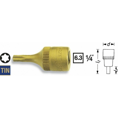 Bit Adaptér 1/4" T40 x 28 mm HAZET
