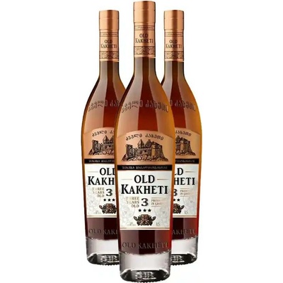 Old Kakheti 3 letý Gruzignac 40% 3 x 0,75 l (holá lahev)