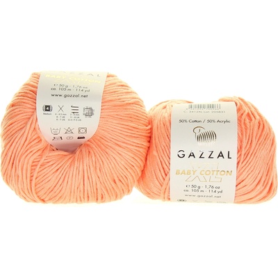 Gazzal Baby Cotton XL 3412 broskvová