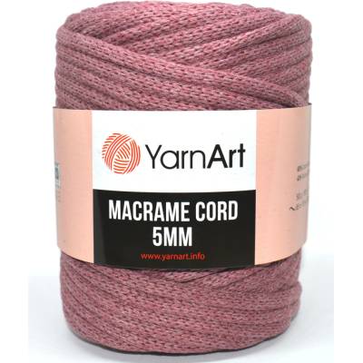 Macrame Cord 5 mm barva 792 červenohnědá