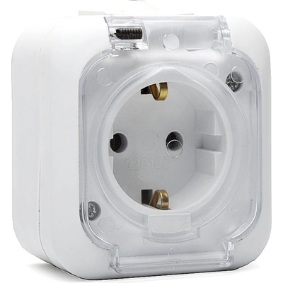 Naiden Kirov Контакт ЕВРО НК, ШУКО 2p+t, Бял, 16a, 250v, ПКОМ, ip44 (m019243)