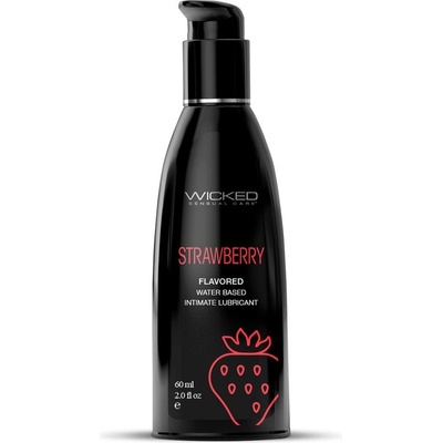 Wicked Aqua lubrikačný gél Strawberry 60 ml