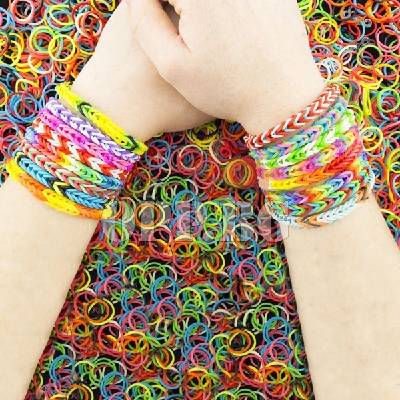 Уникални Цветни Бижута с Loom Bands + стан + 600 ластички