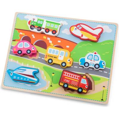 Woet by New Classic Toys vkládací puzzle doprava