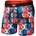Saxx Мъжко синтетично термобельо Saxx Multi-Sport Mesh Boxer Brief Fly Synthetic base layer - Pitch Check / Multi (014-2278-0611)