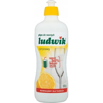 Ludwik Tekutý prostriedok na umývanie riadu Citrón 450 ml