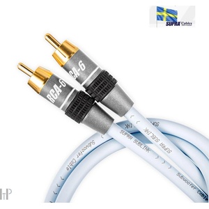 Supra Cables Supra SUBlink 1RCA - 1RCA Blue - RCA-cinch пропойващ кабел за subwoofer 10 m (071844)