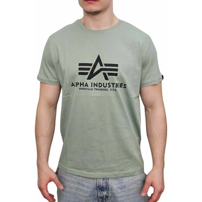 Alpha Industries Basic T-Shirt Dusty Green tričko zelené