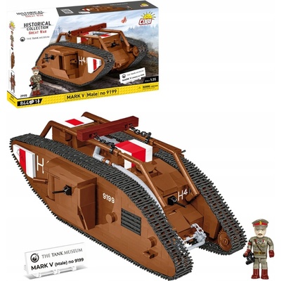 COBI 2995 Great War Britský ťažký tank MARK V (Male) no.: 9199 1:35