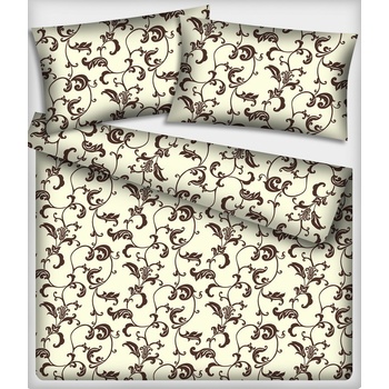 Bavlnená látka 023, orientálny vzor, farba béžová, metráž 160 cm