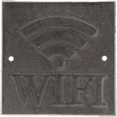 Cedulka WiFi - 13*13*1 cm - Clayre & Eef