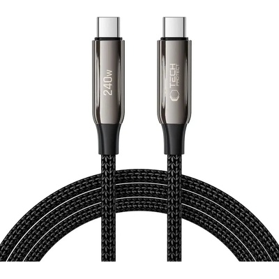 Tech-Protect UB10T Ultraboost USB-C PD240W/QC4.0 кабел 200 см - черен