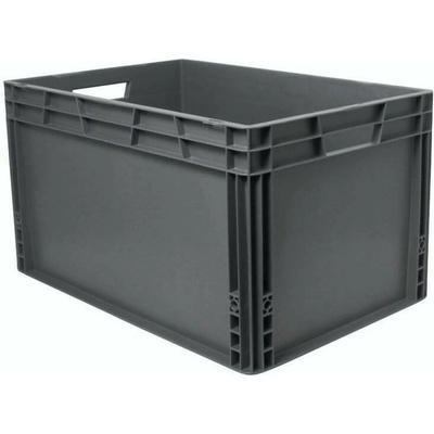 Tavobal 400421 Přepravka euro plná šedá 600 x 400 x 340 mm