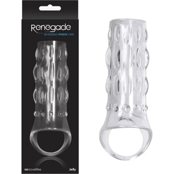 Пенис ръкав с отворен край и две лица - Power Cage Clear (NSTOYS0207)