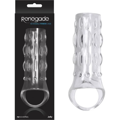 Пенис ръкав с отворен край и две лица - Power Cage Clear (NSTOYS0207)