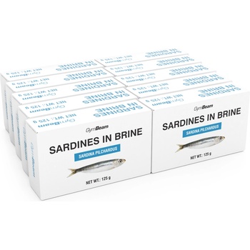 GymBeam Сардини в собствен сос 10 x 125 g