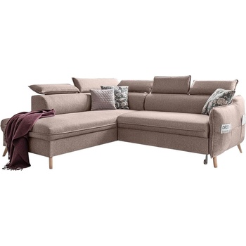 Miuform Бежов ъглов разтегателен диван ляв ъгъл, Sweet Harmony - Miuform (Sweet Harmony HAEECL-2QR MA08)