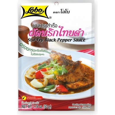 Lobo Omáčka na smaženou rybu s černým pepřem 50 g