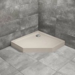 Radaway Петоъгълно душ корито Radaway Doros PT Compact Stone 100x100 см акрил кашмир (SDRPT1010-05-84S)